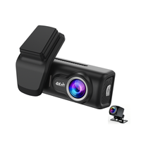 Kamera Dasbor Ganda 4K+4K 2 Kanal Penglihatan Malam Monitor Parkir Dash Cam WIFI Kotak Hitam Mobil ADAS+GPS Opsional