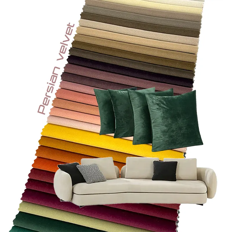 Kumaş döşeme yatak odası kumaş sıcak satış Trendy döşemeli başlık kadife stok Lot özelleştirilmiş 100% Polyester kanepe kumaşı