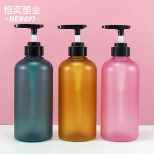 Cosméticos Embalagem 300ml 500ml Matte Embalagem Hand Wash Líquido Shampoo Garrafa Loção Plástica Bomba Garrafa