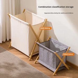 Panier <span class=keywords><strong>à</strong></span> <span class=keywords><strong>linge</strong></span> avec couvercle, panier de rangement pour vêtements sales, grand panier <span class=keywords><strong>à</strong></span> <span class=keywords><strong>linge</strong></span> pliable - Product Image 6