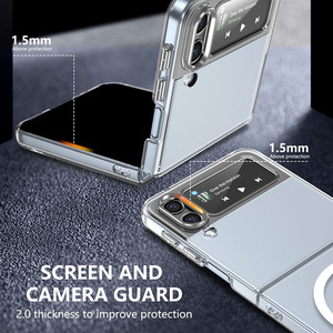 Funda Magnética Premium Transparente de PC+vidrio para Teléfono Plegable <span class=keywords><strong>Samsung</strong></span> <span class=keywords><strong>Z</strong></span> <span class=keywords><strong>FLIP</strong></span> 4 <span class=keywords><strong>5G</strong></span> - Product Image 5