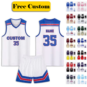 Ensemble de survêtement respirant avec motif personnalisé LOGO, haut et pantalon, short, vêtements de sport, taille plus, uniformes, ensemble unisexe, maillot de basket-ball - Product Image 1