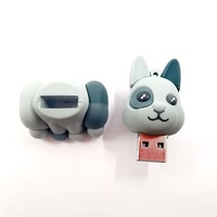 Pen drive de PVC suave con diseño personalizado, Pendrive en forma de conejo 2D 3D, unidad Flash usb para USB 2,0 3,0