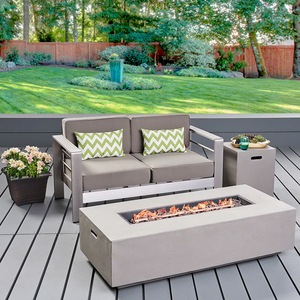 Elegante Conjunto de Sillones de Jardín de Aluminio Cepillado para Hotel, Muebles Modernos de Exterior, Sofá de Patio de Acero Inoxidable - Product Image 5