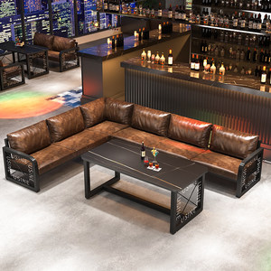 Ensemble de table et chaises de style industriel rétro en fer pour restaurant et <span class=keywords><strong>pub</strong></span> - Product Image 4