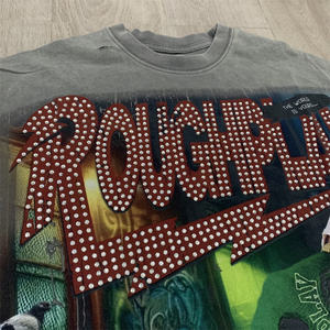 T-shirt à manches courtes déchiré vintage de <span class=keywords><strong>la</strong></span> marque de mode RoughPlay Beat The Odds - Product Image 3