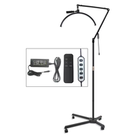 SW 26 pouces 360 degrés LED demi-lune lampe à ongles support de sol lampe de Salon de beauté pour cils visage corps tête yeux mains"