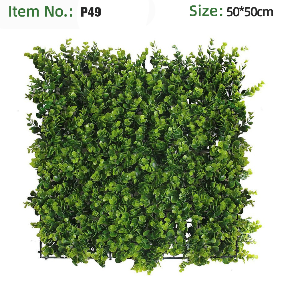 Pure Green Bubble Eucalyptus Hanging Grass Wall Panel