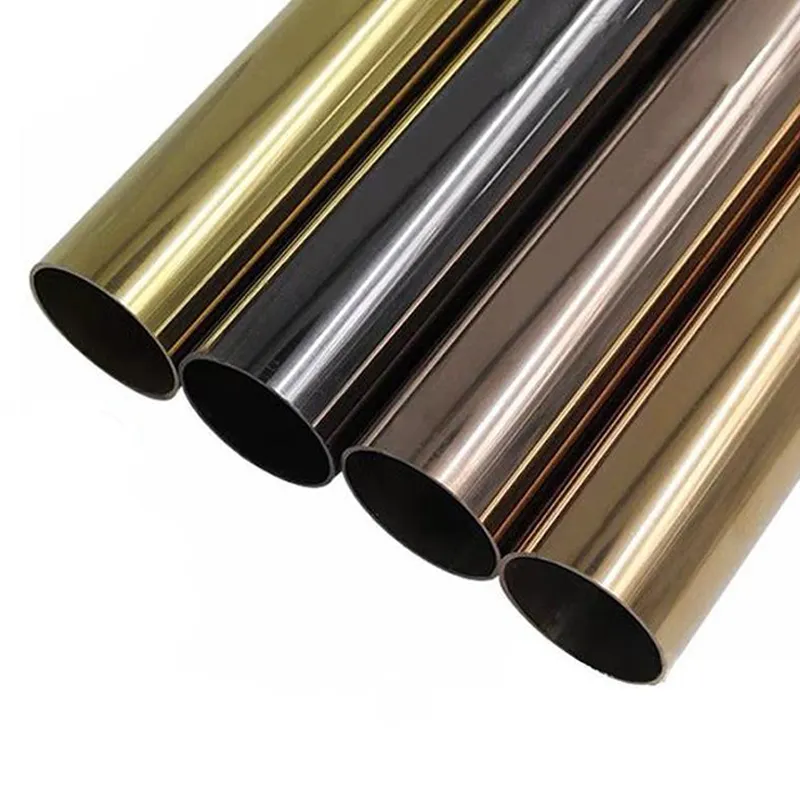 Decorative Inox 201 304 316 430 Golden Round Square Colored Stainless Steel Pipe/Gold Tube