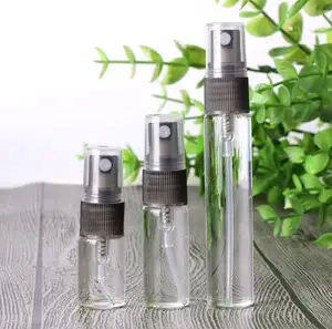 3ml 5ml 10ml cam parfüm şişesi seyahat kozmetik konteyner atomizer boş cam sprey şişesi doldurulabilir sıvı parfüm örnekleri