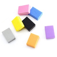 Mini bloc de lime à ongles carré, 100/180 pièces, Double face, éponge, blocs de ponçage, pour fabrication de manucure