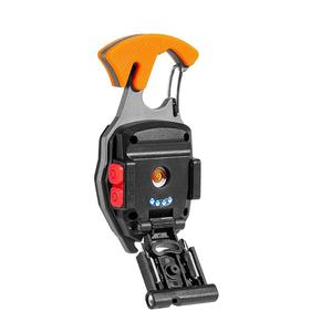 พวงกุญแจอเนกประสงค์สำหรับกิจกรรมกลางแจ้ง พร้อมไฟฉาย LED ขนาดเล็กแบบพกพา ชาร์จไฟได้ ใช้เป็นที่เปิดขวด ซ่อมแซมอุปกรณ์ และมีคาราไบเนอร์ขนาด 3 มม. สำหรับตัดฉุกเฉิน - Product Image 4