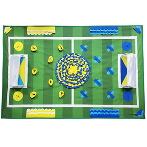 Alfombra olfativa para perros, juguete interactivo para entrenamiento de búsqueda de comida con pelota y rompecabezas, verde, azul, amarillo - Product Image 4