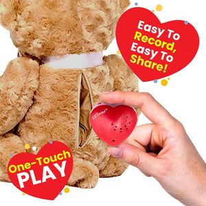 Kalp Şeklinde USB Programlanabilir Kaydedilebilir Ses Modülleri Fabrika Fiyatlı <span class=keywords><strong>3</strong></span> Dakika Ses Kaydedici Peluş Oyuncaklar İçin - Product Image 2