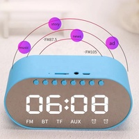 Réveil à LED avec bluetooth, haut-parleur, radio FM, carte TF, réveil numérique, horloge multifonctionnelle, à offrir comme cadeau