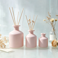 Bouteille diffuseur à bâtonnets en verre transparent en gros – Bouteille vide de luxe en verre pour diffuseur d'huiles aromatiques
