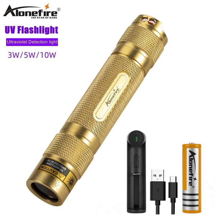 10w usb rechargeable led uv flashlight UltraFire RUV3 365nm IP65 waterproof VMTENMV 365nm UV Flashlight
