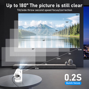 โปรเจคเตอร์พกพาขนาดเล็ก Z11 พร้อมขาตั้งแบบยืดหดได้และลำโพงในตัว ระบบ Android 13, Wi-Fi 5G, บลูทูธ - Product Image 4