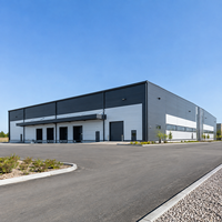 Entrepôt préfabriqué en structure métallique, quais multi-chargements, atelier métallique, bâtiment industriel de distribution résistant aux intempéries