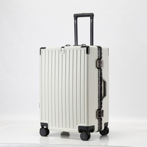 <b>Suitcases</b> For Travel With 360 Degree Spinner <b>Wheels</b> Durable Combination Lock Zipper Closure Unisex Stripe Pattern Summer 2023 - Product Image 1