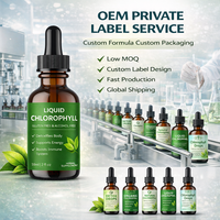 Vente en gros OEM Marque Privée 59ml Gouttes Liquides de Chlorophylle de Menthe Splina Végétaliennes Naturelles pour la Détoxification, le Nettoyage et le Soutien Énergétique