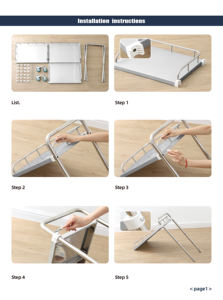 튼튼한 금속 구조물로 3 선반 스테인레스 스틸 병원 드레싱 트롤리 클리닉 치료 카트 - Product Image 4