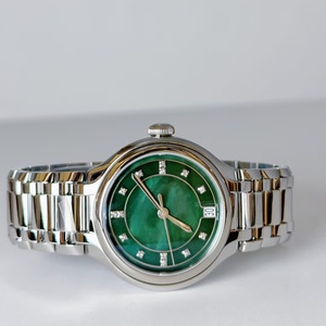 Reloj Mecánico Longinesing para Mujer, de Alta Gama, Compacto, Elegante, con Esfera Circular de Madreperla Verde, Resistente al Agua para Uso Diario - Product Image 3