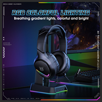 ONIKUMA-Auriculares para juegos X31, auriculares USB de 3,5mm para PC con cable, luz RGB, con micrófono