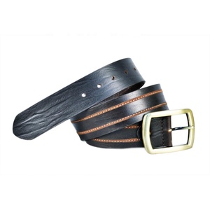 Ceinture en cuir véritable à clous, boucle en acier, ceinture tendance, logo personnalisé - Product Image 3