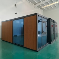 Modern Tasarım Çelik Sandviç Panel Rüzgar Dayanıklı Genişletilebilir Konteyner Ev Prefabrik Konteyner Ev Tatil Köyü ve Yaşam Kullanımı İçin