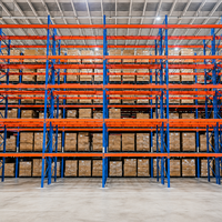 Étagère à poutres robuste sur mesure pour le stockage en entrepôt de marchandises en vrac