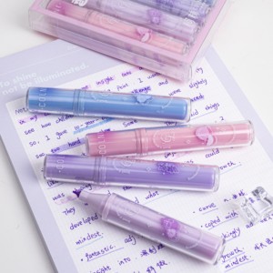 Ensemble de 12 surligneurs fluorescents obliques, grande capacité, couleurs <span class=keywords><strong>pastel</strong></span> permanentes, doux pour les yeux, pour la prise de notes des étudiants - Product Image 5