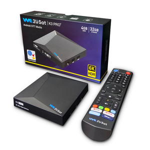 Décodeur TV intelligent de qualité supérieure We2USat K3 PRO+ Android 12 TV Box 4K Ultra HD US Smart Set Top Box Fast WiFi Media Box - Product Image 1