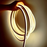 Gaine de tube en silicone LED flexible personnalisée, profil de tube en silicone LED pour bande LED