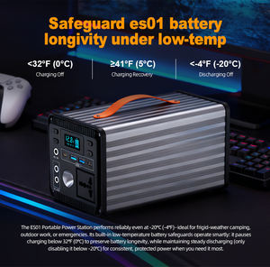 Tragbare Powerstation für Outdoor Große Kapazität 200W 300W 400W 500W LiFePO4 Lithium-Zelle Camping <span class=keywords><strong>Solar</strong></span> Kabelloses Laden - Product Image 3