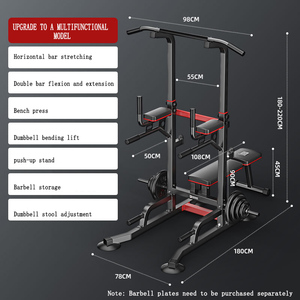 Barre parallèle domestique Banc <span class=keywords><strong>de</strong></span> presse Entraîneur complet Équipement <span class=keywords><strong>de</strong></span> fitness Étirement au sol Dispositif <span class=keywords><strong>de</strong></span> traction multifonctionnel - Product Image 6