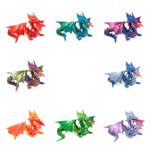 Vashine Jouets créatifs 3D en forme de dragon méca pour enfants, figurines d'action flexibles imprimées en 3D, jouets en PLA respectueux de l'environnement - Product Image 3