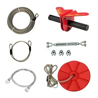 Kit de tyrolienne CTSC Fun Coolest pour l'aventure en plein air, avec poulie de guidage, protège-mains, pour les vacances de printemps, les excursions en canopy, les sports de plein air et la sécurité