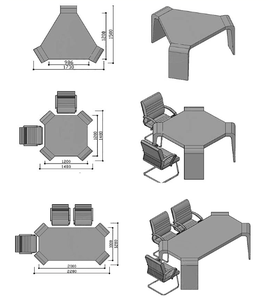 <span class=keywords><strong>Table</strong></span> de négociation <span class=keywords><strong>d</strong></span>écontractée, espace lounge créatif, <span class=keywords><strong>table</strong></span> de formation pour les invités, <span class=keywords><strong>table</strong></span> de <span class=keywords><strong>réunion</strong></span> combinée, poste de travail, bureau de <span class=keywords><strong>réunion</strong></span> - Product Image 6