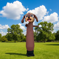 Danseur d'air gonflable pour chien, entièrement personnalisable, étanche, alimenté par USB, avec souffleur d'air, taille et design personnalisables