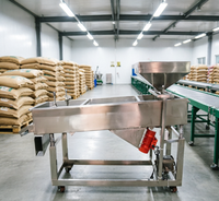 Industrielle Kaffeebohnen-Sortiermaschine Marke Yetinhon 220V Automatisches Lineares Vibrationssieb Hohe Leistung 300-500kg/h 2 Jahre Garantie