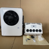 Climatiseur portable 12V 24V DC pour camion, APU, tracteur électrique, camping-car et fourgonnette, avec alimentation batterie séparée
