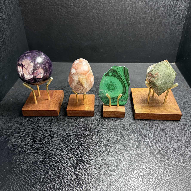 Hot Selling Acrylic Wooden Bases Hand Made Many Sizes Available Arylic Stands for Sphere Specimens Display · image 5