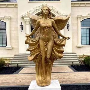 Estatua de Bronce de la Virgen María y el Niño Jesús, Artesanía Metálica Cristiana, Figura Decorativa de la Iglesia, Escultura de Santo - Product Image 2