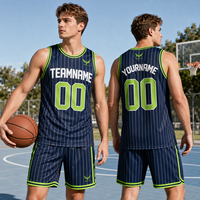 Uniforme de Baloncesto Sublimado Personalizado, 100% Poliéster, Malla Transpirable, Tallas Grandes, Ropa Deportiva Unisex para Clubes y Entrenamiento