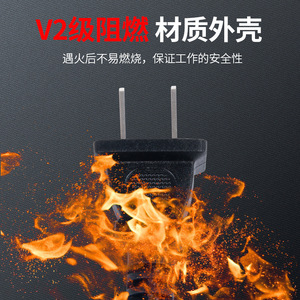 Ac <b>Power</b> Cord 2 Prong Plug Thick Copper Core Flame Retardant PVC <b>Cable</b> For Home Use - Product Image 3