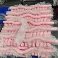 Barres ondulées en silicone 15lb 25lb pour entraînement de résistance en salle de sport, entraînement du corps entier, unisexe, matériau écologique