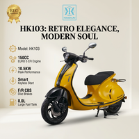 Scooter à essence 150CC certifié EEC EURO 5, 4 temps, refroidissement par air, avec frein à disque CBS, directement de l'usine