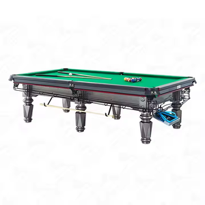 Table de billard classique en bois massif de taille standard, 9 pieds, pour club de billard, sortie d'usine - Product Image 1