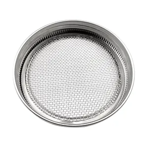 304 Stainless Steel 86 70mm Growing Kit Cover Mason Sprouting Jar Lid Microgreen Tray for Broccoli Wheat Bud Seed Germination